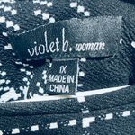 Violet B Houndstooth 3/4 Bell Sleeve Dress 1X Black Photo 4