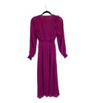 ZARA  Purple Pleated Ruffle Midi Dress Bloggers Favorite 4387/043 Photo 4