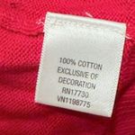 Merona Womens Plus 2X Red Button Cardigan Ornament Appliques Christmas Sweater Photo 3