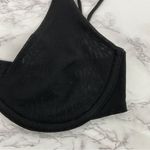 Free People Black In The Mood Underwire Mesh Bra 32D NWT Photo 1