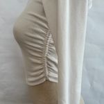 ZARA Ribbed One Shoulder Ruched Side Crop Top 087 Photo 1