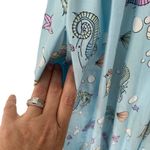 Hell Bunny  Pinup Retro Sea Horse Blue Bow Dress size medium Photo 3