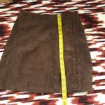 Brown corduroy mini skirt with ruffle detail faux buttons fitted aline #preppy #academia #steampunk #cottagecore Photo 3