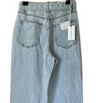 We Wore What NWT CutOut High Rise StraightBaggy Leg Jean Belt 28 Indigo Super Blue Photo 4