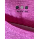Three Dots  women's crew neck tee solid aurora pink Sz S NWT Photo 2