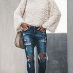 VICI Noble Shaggy Textured Pullover Sweater Photo 0