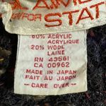 Vintage Gil Aimbez Wool Blend Oversized Shrug Open Cardigan Black Fringe Dolman Size undefined Photo 6