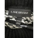Lane Bryant  Plus Size 22/24 Black White Acrylic Pullover Sweater Turtleneck Knit Photo 8