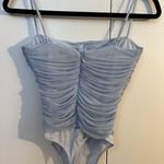 Babaton Aritzia  Luxor Bodysuit Light Blue Photo 5
