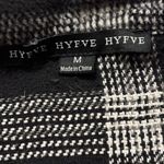 HYFVE Black and Gray Plaid Trench Coat Size M Photo 5