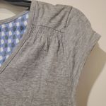 Flora's Follies Grey Pajama Short Sleeve Top L Size L Photo 1