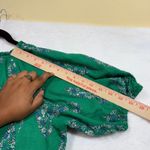 Knox Rose S Green Paisley Peasant Top Boho Floral Puff Sleeve Cottagecore Photo 5