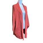 Pact Airplane Cardigan Size M/L Orange Organic Cotton Oversize Lagenlook Pocket Size M Photo 1