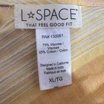 l*space L  Clara Maxi Dress Yellow Gold Stripe Sleeveless Tie Waist XL Boho NWT Photo 7