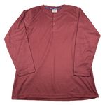 Isotoner  Men's Size XL PJ Sleep‎ Set Henley Thermal Top Fleece Pants Plaid Cozy Photo 2