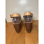 Blowfish Malibu Sandals Womens Size 8.5 Tan Wedge Cork Platform Strappy Buckle Photo 5