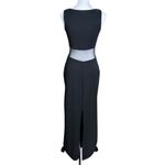 All that jazz Vintage 90s Black Whimsigoth Revenge Dress Sleeveless Mesh Cutout Bodycon Maxi Photo 5