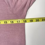 American Eagle Soft & Sexy Rib Pink Mock Neck Long Sleeve Top Photo 6