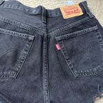 Levi's 501 Levi’s Shorts Black Denim Distressed Photo 1