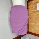 Free People  Angie Wrap Mini Skirt Medium Purple Elastic Waist Stretch Photo 1