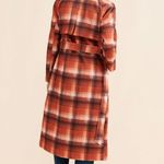 Anthropologie NWT NVLT Plaid Belted Trench Coat by  sz M Photo 1
