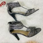 Avenue  black and white animal print / snake print party holidays heel 8.5 Photo 6