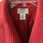 Ann Taylor Loft 6P 100% Wool Blazer Red Textured Preppy Career Notch Heritage Photo 2