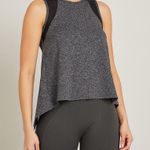 Pink Rose Y2K Vintage Muscle Tank Top Small Faux Leather Trim High Low Flowy Athleisure Photo 0