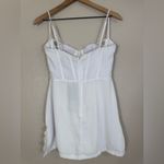 White Fox Boutique  Move Along Mini Corset Dress White Medium NEW $70 Bride Photo 11