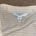 LK Bennett  Hendrick Beige and Silver Stripe Cotton Dress 12 Photo 12