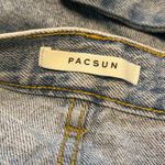 PacSun  Waist size 29 High Rise Straight Raw Hem 100% cotton blue jeans Photo 6