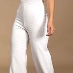 Lulus Thinking Out Loud White Jumpsuit Photo 0