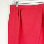 Atrium Collection Size 16 Skirt Pencil Red Hot Pink‎ Lined Back Zip Career 1631 Pink Photo 4