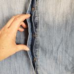 Urban Outfitters Staring At Stars  Chambray Denim Embroidered Top Women's Small Photo 6