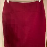 New York And Company Burgundy Stretch Skirt Photo 0