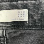 ZARA  Z1975 Denim Womens Black High Rise Side Fringe Stretch‎ Skinny Jeans 6 Photo 9