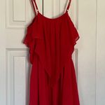 BCBGeneration Red Romper Photo 3