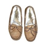 UGG Dakota Chestnut Brown Suede Leather Wool Lined Moccasin Slipper Loafer Shoes Photo 5