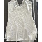 Vtg Val Mode Slip Dress‎ Women M Ivory Silky Lingerie Boudoir Chemise Nightgown Size M Photo 4