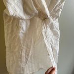 ZARA  Blogger‎ Fave Cream Striped Knot Front Spaghetti Strap Tunic Dress Size XS Photo 3