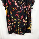 Torrid  Plus Size‎ 3X Top Rayon Crepe Smocked Cold Shoulder Floral Black Boho 299 Photo 6