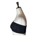 Cynthia Rowley  Crop Top Women XS Black Rhinestone Mesh‎ Strapless Bandeau Party Photo 4