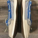 Sperry  Topsider Mesh Side Leather Boat Shoe with Bright Blue Detail 8 Photo 2