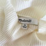 Madewell  Sweater Womens Ribbed Merino Wool Mockneck Short Sleeve Tee Ivory‎ XS Photo 6