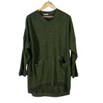 Altar'd State Oversized Tunic Sweater Womens S Green Chore Pockets Boho Slouchy Photo 1
