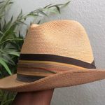 Dobbs Casino Gambler Vegas Panama Straw Fedora Hat Cap Boater Khaki Size 7 1/8 Vintage Tan Photo 1