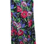 Vintage‎ Caroline Wells 90s Flower Print Midi Dress Size 8 Purple Photo 0