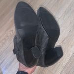 Faded Glory  Gray Metallic Heeled Ankle Boots Block Moto Boho Photo 6