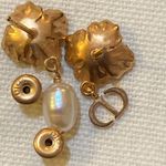 Christian Dior Dior D-Millefiori Earrings Matte Pink-Finish Metal and White Resin Pearls Photo 6