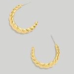 Madewell puffed large hoop earrings Photo 1